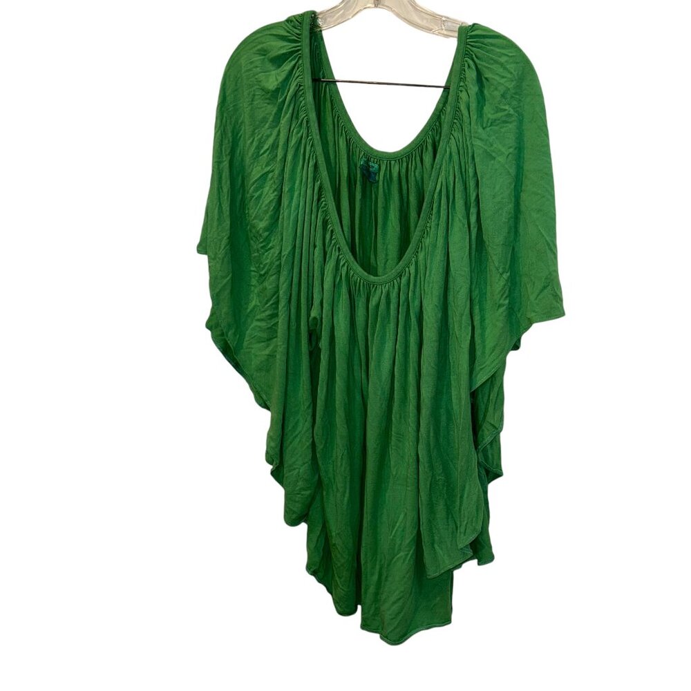 tufi duek GREEN HOLIDAY oversized jersey knit balloon sleeve top one size
